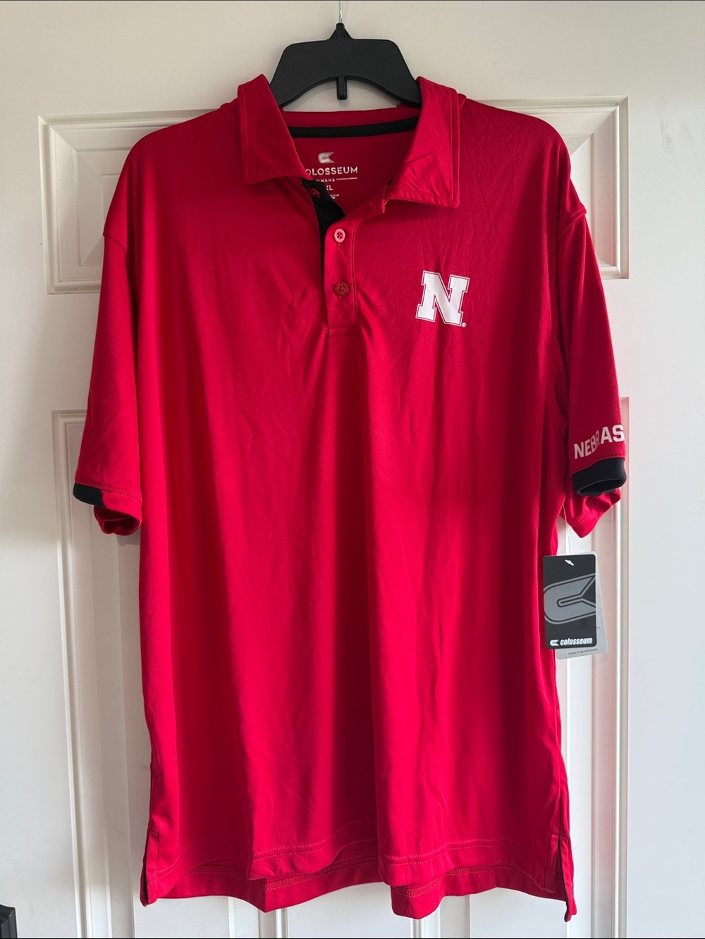 Nebraska red polo